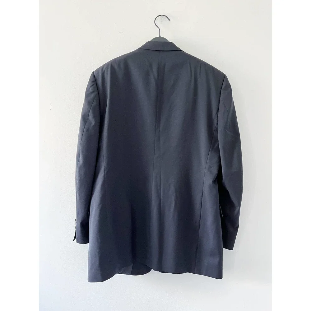 Vintage Burberrys wool‎ blazer sport jacket navy blue unisex mens womens 80s 90s